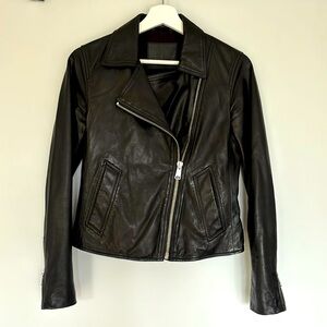 All Saint leather black vest